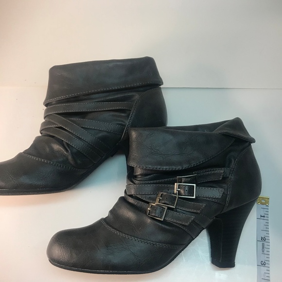 Sold! Madden Girl:Ankle Boots, slip on w/buckle - Picture 6 of 7